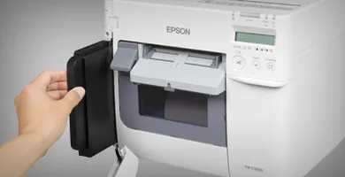多类型标签介质的兼容 - Epson TM-C3520产品功能